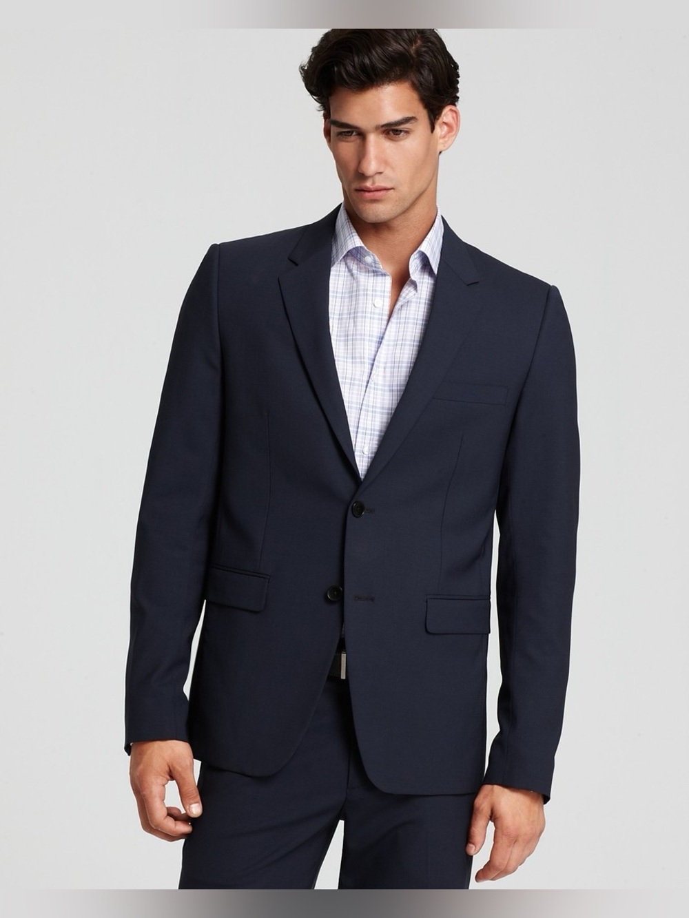 Theory Xylo Tailor Wool Navy Slim Fit BlazerJacket